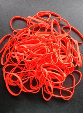橡皮筋办公家居文具用品环保材质橙色弹力可拉Q长弹性胶圈定做规