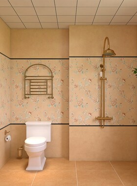 卫生间墙砖美拉德复古瓷砖厨房焦糖色地砖防滑厕所瓷砖60X0x1200