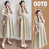 夏装 小清新减龄气质大码 z宽松衬衫 孕妇装 裙夏季 遮肚显瘦孕妇连衣