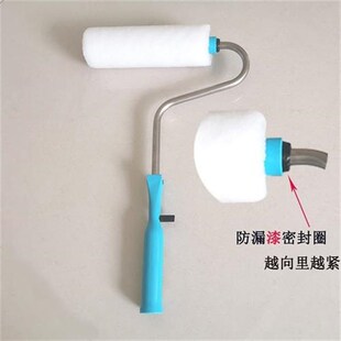 电动油漆印花滚筒刷墙神器工v具9寸花纹乳胶漆涂料自吸滚涂机细毛