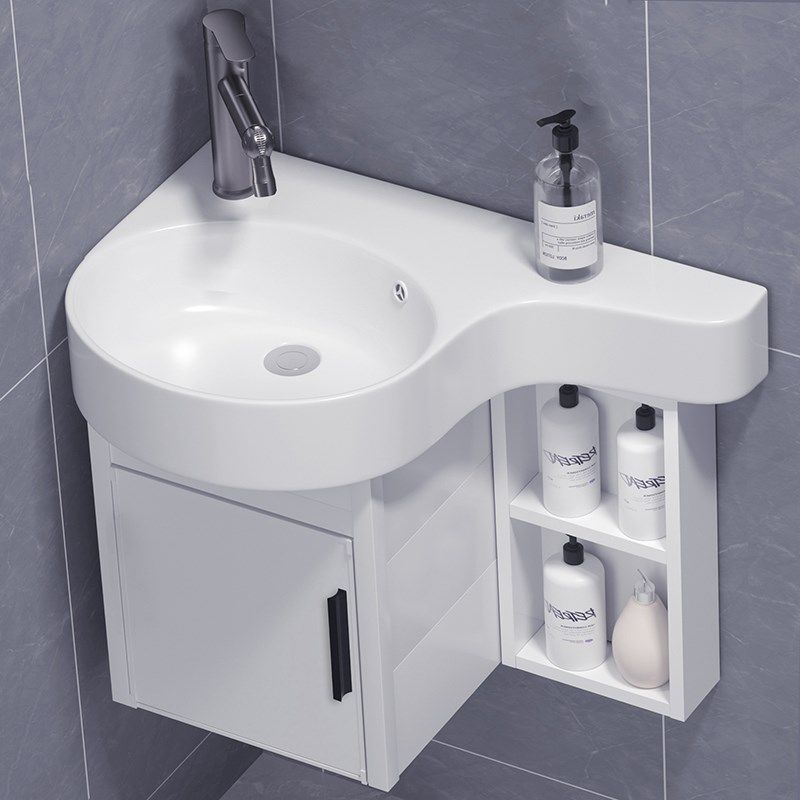 小户型挂墙式洗脸盆防水太空铝浴室柜陶瓷洗手盆卫生间加深洗漱池,家装主材,挂墙式洗脸盆,淘宝优惠券,粉丝福利购,淘宝优惠卷