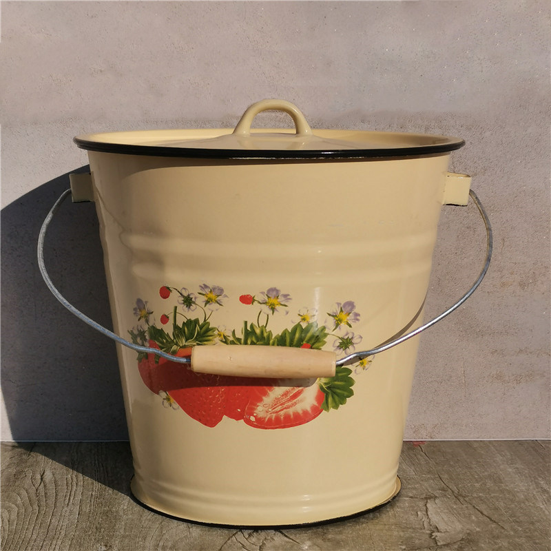 加厚手拎搪瓷水桶大容量带盖搪瓷米桶油桶储物桶加深搪瓷桶米缸,家庭/个人清洁工具,水桶,淘宝优惠券,粉丝福利购,淘宝优惠卷