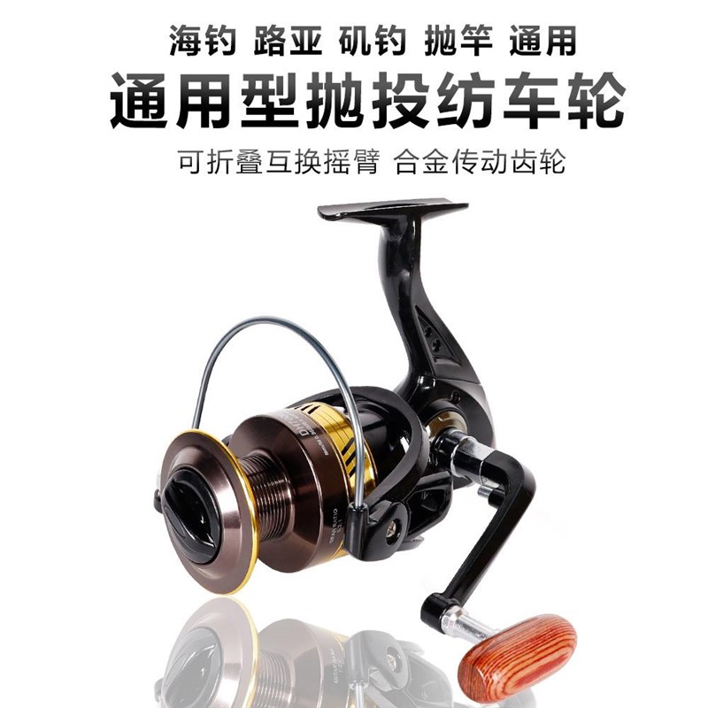 卡利欧金属渔轮 l全金属头抛竿轮纺车轮 鱼线轮海竿轮海钓轮