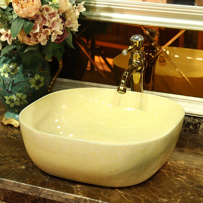 复古艺术酒店e风欧式台上盆洗手盆家用阳台卫生间小尺寸洗漱池面