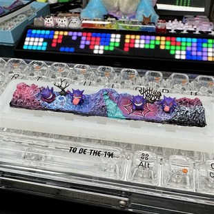 宝可梦空格小酒窝个性x键帽客制化手工键帽定制滴胶键盘帽