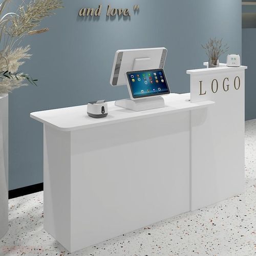 吧台收银台公司前台接待台超市服装奶茶店桌子简约现代美容院柜台