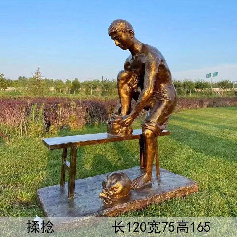 玻璃钢制茶工艺流程雕塑采茶女晒茶品茶人物雕像博物馆茶文化雕塑