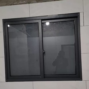 铝合金左右推g拉窗定制卫生间小通风窗厕所窗厨房窗推拉窗80型材