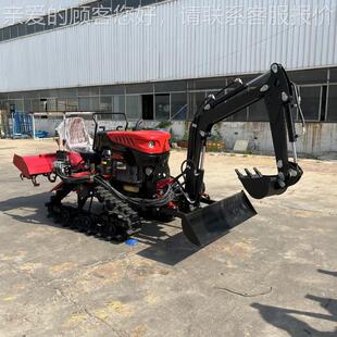 坐式 微耕机田农LSX业大棚乘天地林地开播种农用旋耕机 水履带沟式