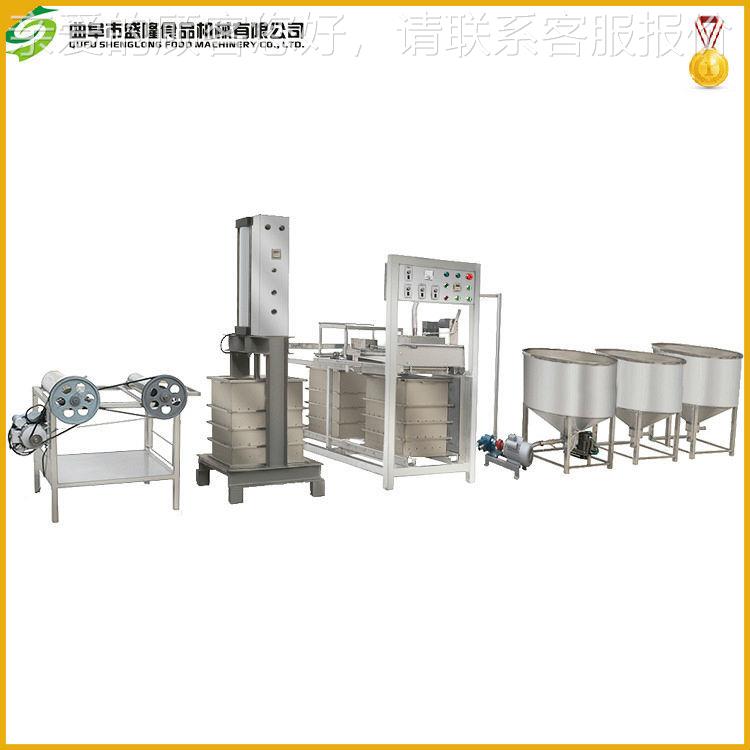 频桥小型干豆腐机器PYD 天津红机豆腐皮生产视 全自动千张机商用