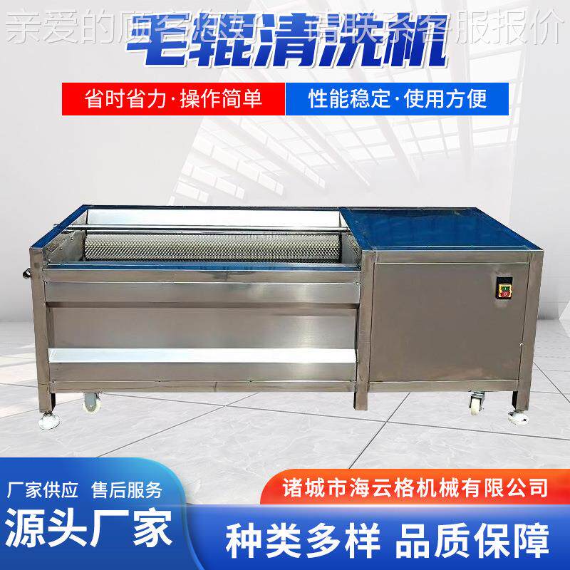 薯清洗用设备生红姜大型商猪蹄体毛辊清洗VXK机土豆芋头去皮清洗