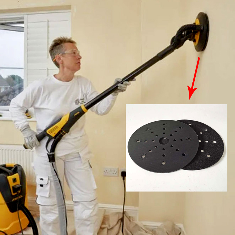 适用磨卡9寸干磨机缓冲垫 墙面打磨保护垫砂纸机底盘磨垫托盘软垫