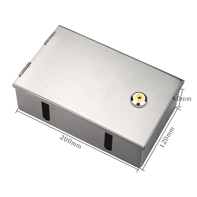 不锈钢双86型室外防水插座盒带锁防盗电箱户外金属防溅盒防水盒,电子/电工,防溅盒,淘宝优惠券,粉丝福利购,淘宝优惠卷