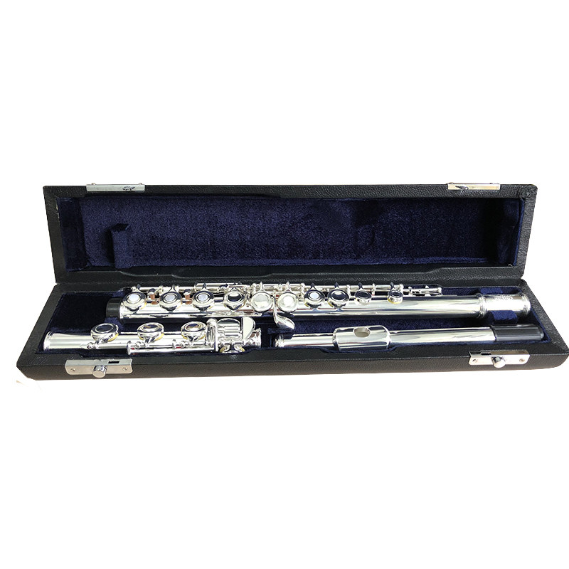 16孔17孔长笛随行盒子便携椭圆木盒笛子皮U收纳箱包乐器皮革背包