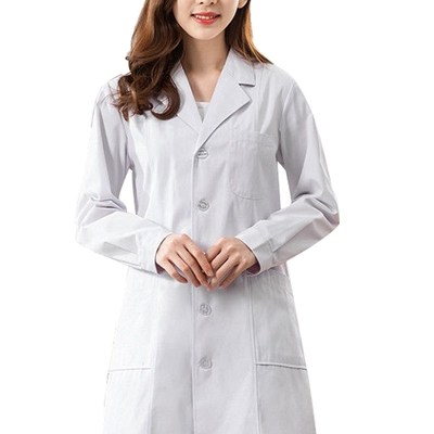 白大褂长袖短袖男女医生实验医师服加肥薄款松紧加厚款护士工作服