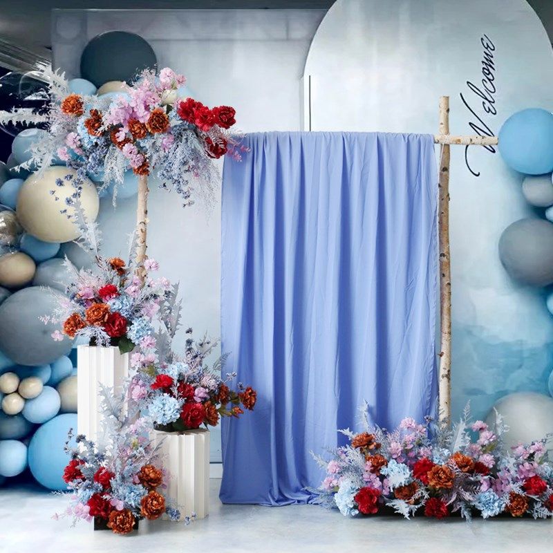 高级蓝婚庆活动花艺套装场景布置拱门花排路引花堆酒店迎宾背景花,鲜花速递/花卉仿真/绿植园艺,仿真花,淘宝优惠券,粉丝福利购,淘宝优惠卷