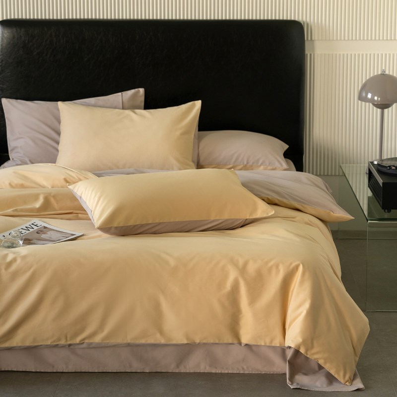 高端100s加厚磨毛全棉四件套纯棉床单被套床笠三件套轻奢秋冬床品