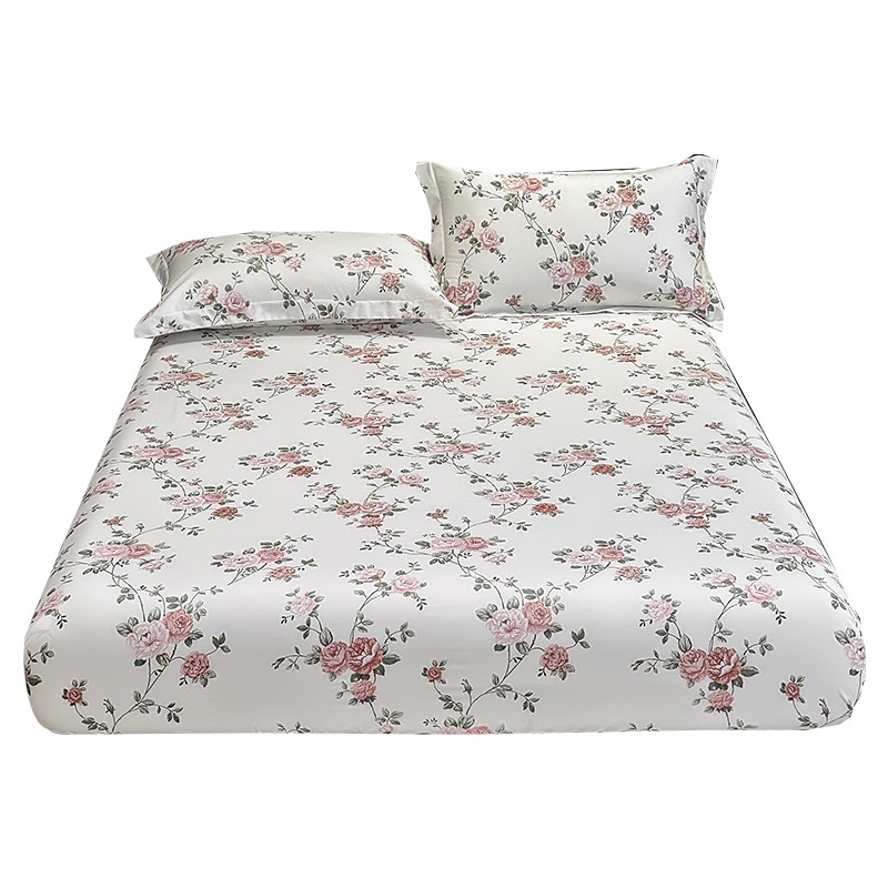 长绒棉全棉加高床笠单件纯棉床罩180x200x220席梦思床垫保护套1.5