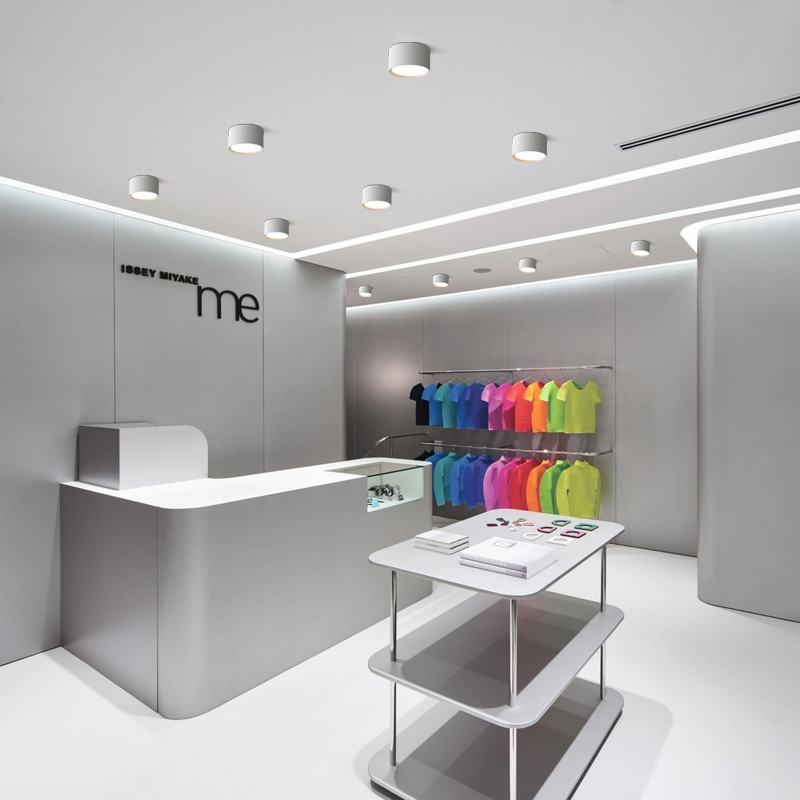 led明装筒灯超薄防雾圆形免开孔吸顶式商用过道店铺照明天花桶灯