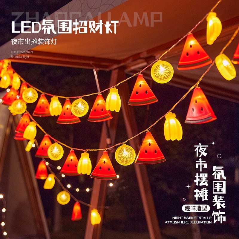 led小彩灯摆摊氛围灯酒瓶灯电池usb后备箱生日露营装饰灯星星夜市