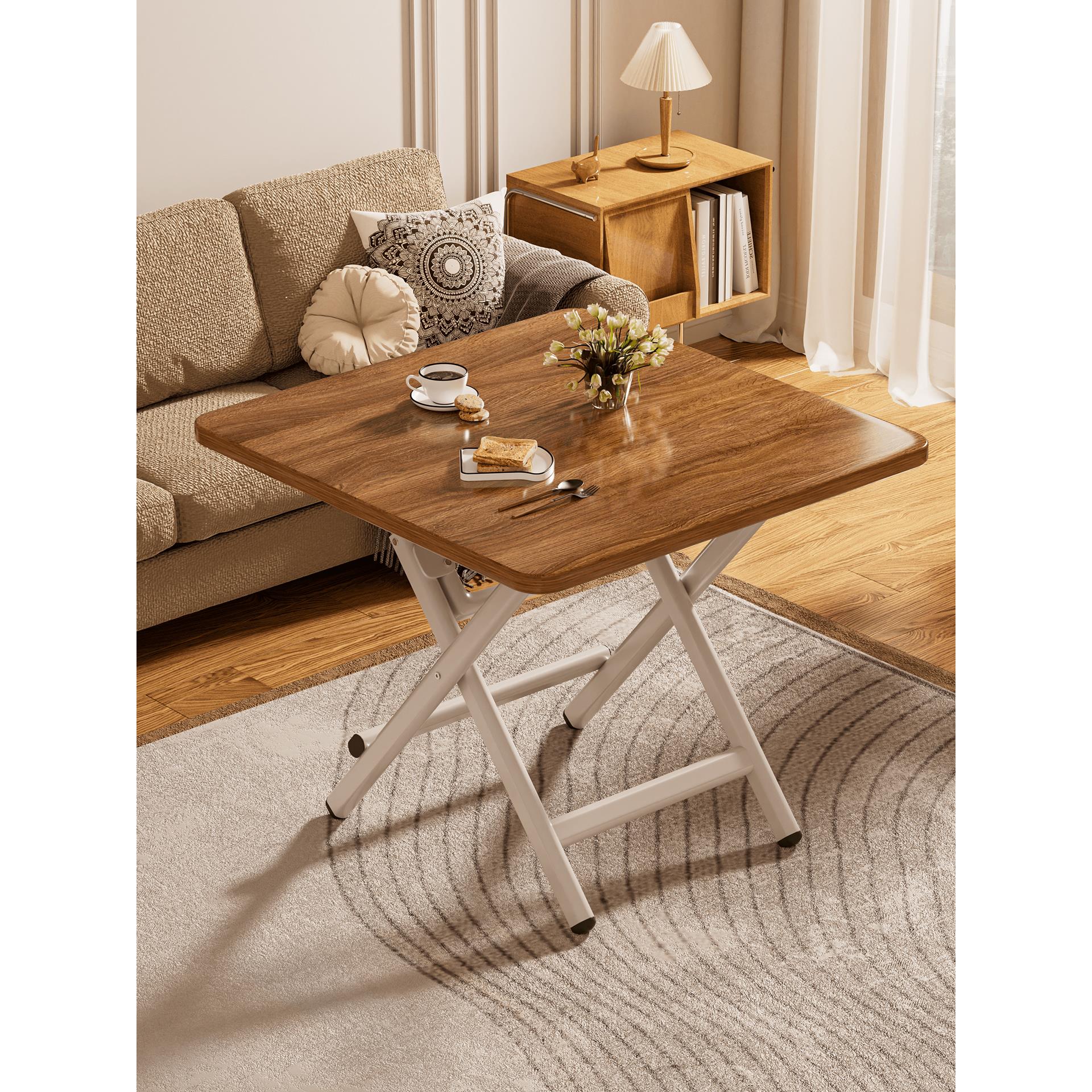 可折叠桌子家用户外简易便携式简易摆摊吃饭出租屋小户型四方餐桌