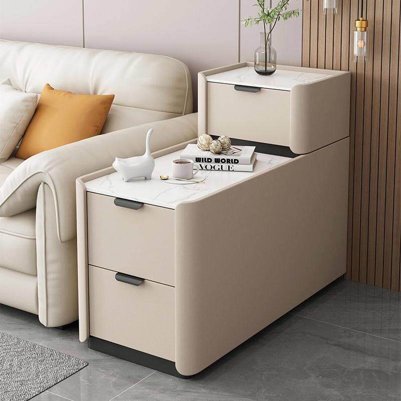 新款2024沙发落地侧边移动边柜轻奢高级小型夹缝实木简约现代边几