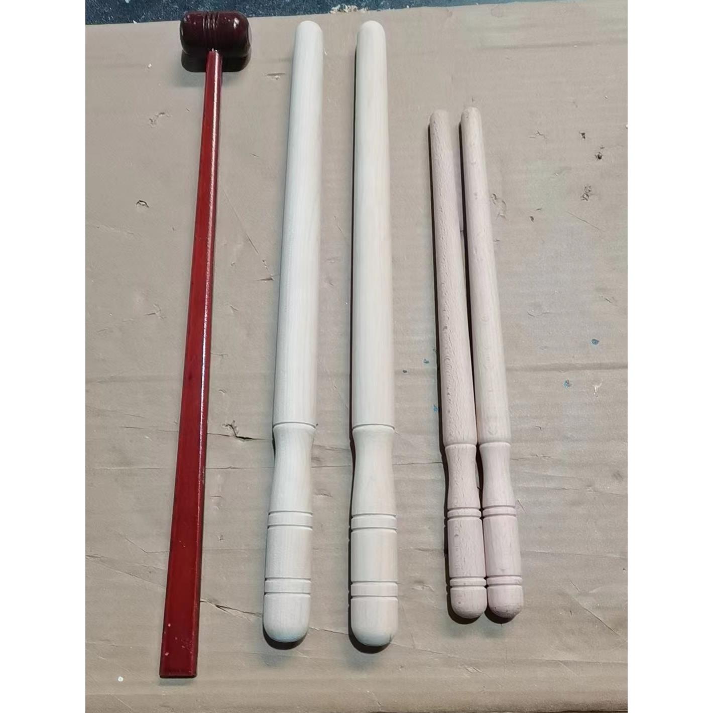 实木帝钟槌锤铃铛鼓槌锤擂鼓棒堂鼓棒战鼓棒大鼓棒练习小鼓槌木质