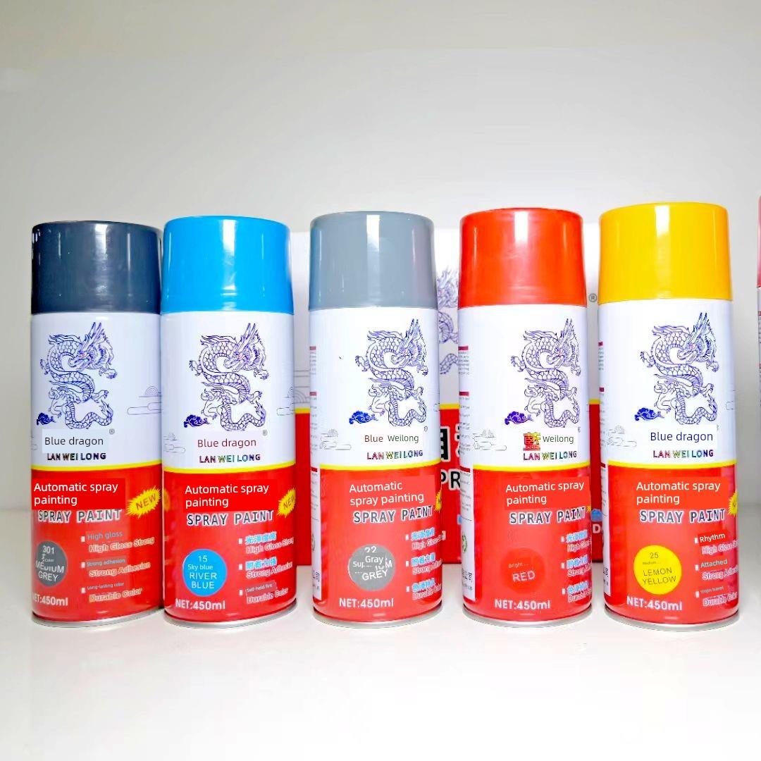 蓝威龙镀铬镀锌不锈钢改色自动门窗修补漆涂鸦喷色不锈钢手喷漆