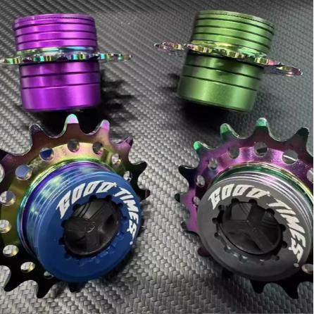 GOODTIMES好时光土坡山地车自行车9转1改单速飞轮片垫片铝飞轮盖