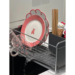 厨房碟排架筷子笼储物架水槽架碟杯储物架多功能碟架