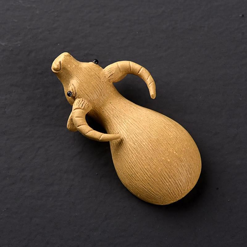 宜兴紫砂水牛茶宠 功夫茶具零配件可养迷你茶玩 茶道茶台摆件饰品