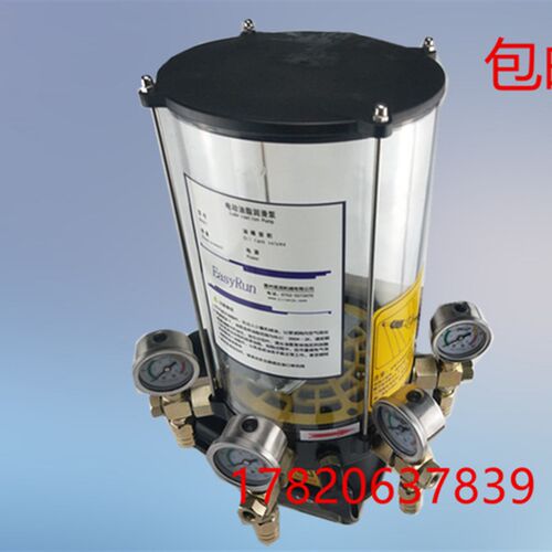 搅拌机主机控制380V黄油泵0-2号油脂电动4点黄油注油机润滑泵4升