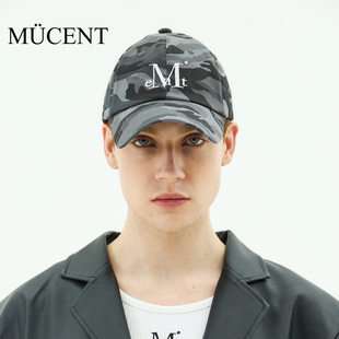 mucent帽子女款2025新款棒球帽迷彩灰鸭舌帽男士大头围户外遮阳帽