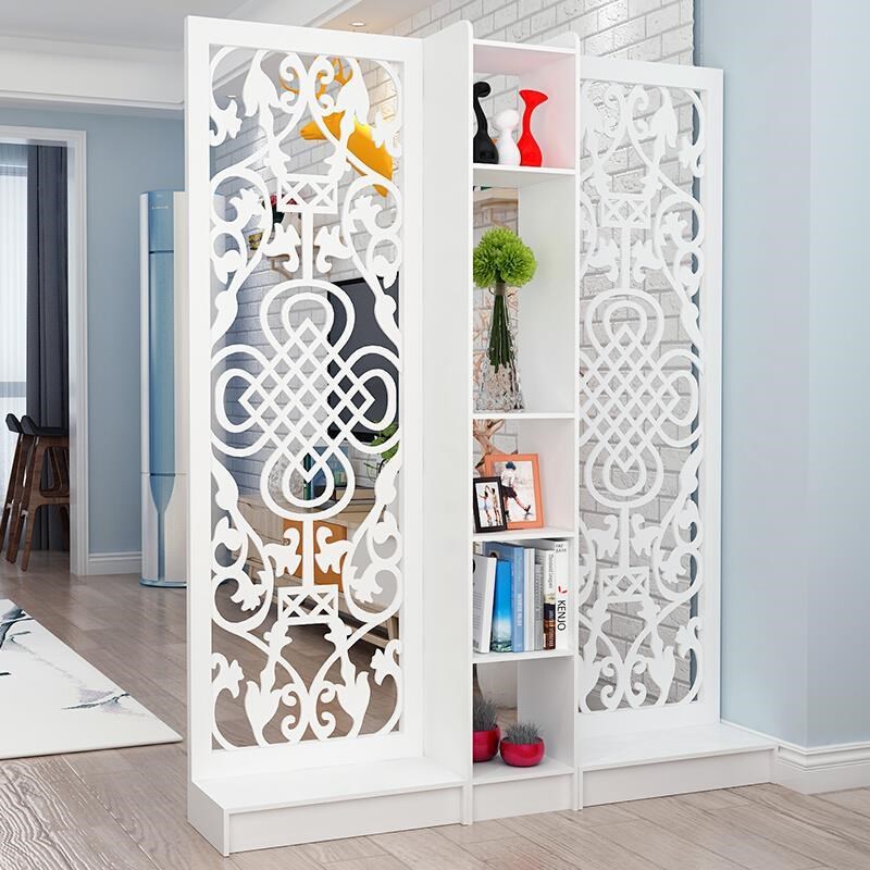 现代中式简约入户正对门屏风隔断客厅卧室餐厅镂空座屏玄关柜