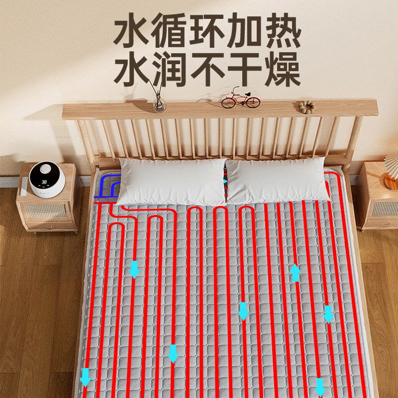 水暖电热毯水循环家用单人的调温恒温暖脚冬季电褥子+