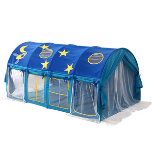 儿童床上帐篷女孩上下铺男孩城堡公床幔防蚊室内游戏睡觉屋