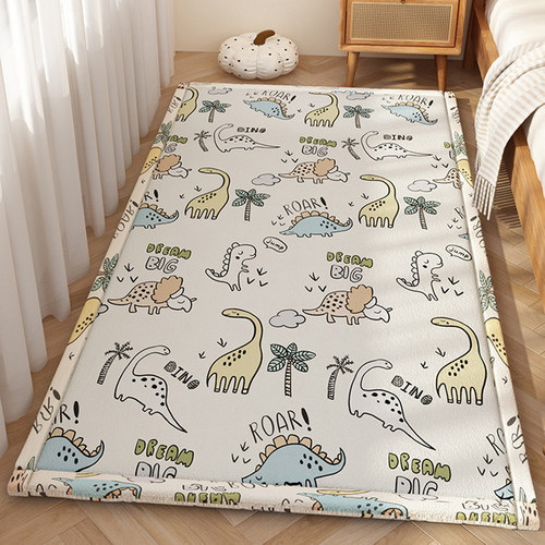 卡通地垫睡觉打地铺秋冬客厅地毯卧室床边毯加厚儿童玩耍爬爬垫子