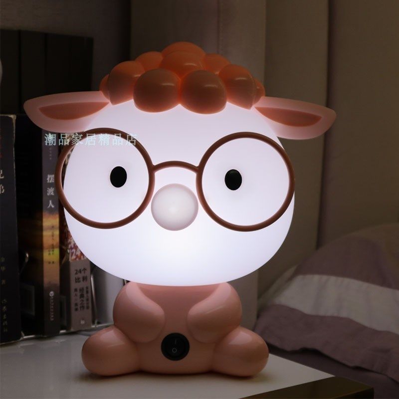 卧室床头柜灯少女爱小绵羊创意儿童房小夜灯LD喂奶灯,家装灯饰光源,装饰台灯,淘宝优惠券,粉丝福利购,淘宝优惠卷