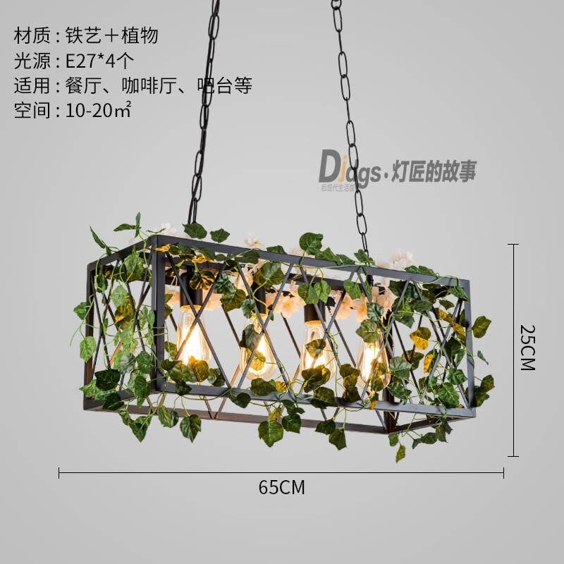 胡桃里吊灯酒吧装饰创意灯个性工业风店铺鸟笼麻绳灯具