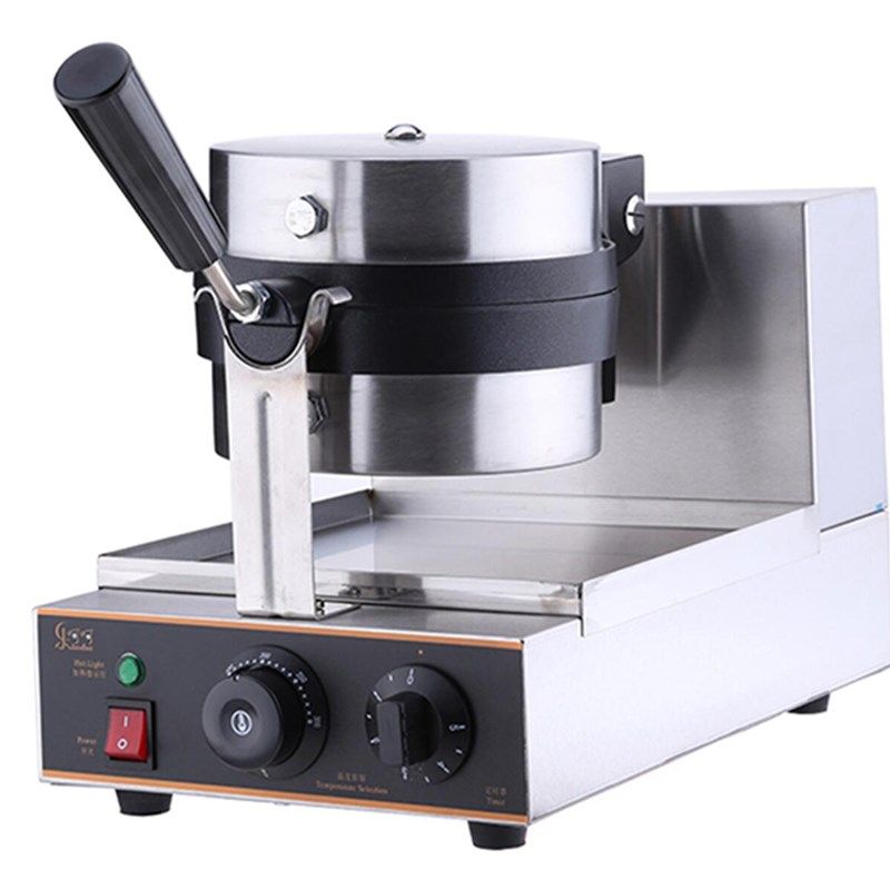 乐呵呵225松饼机LEHEHE定时鸡蛋仔圆形华夫饼机加厚旋转华夫炉