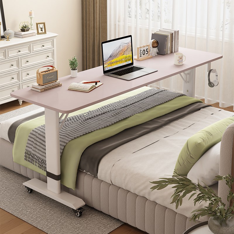 床边桌可移动懒人宿舍电脑窄桌阳台长条桌卧室靠墙床尾升降跨床桌