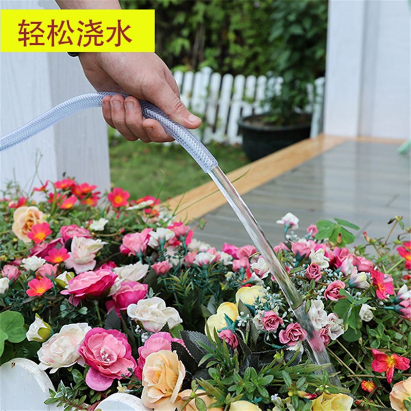 防爆洗车浇花水管耐压pvc防晒软管蛇皮管牛筋管家用整卷4分6分1寸