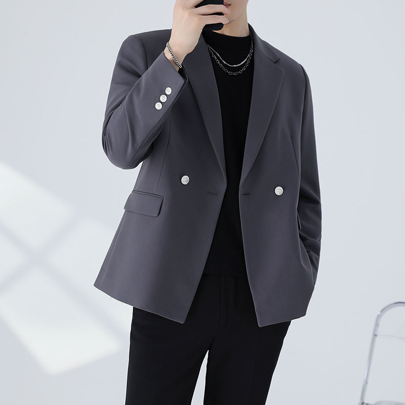 男士休闲西装外套春秋季2021新款宽松单件上衣韩版潮流小西服套装