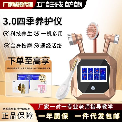 四季养生护理仪全身经络疏通脸部面部身体美容院专用肩颈按摩仪器