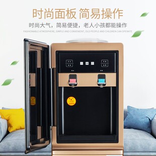 饮水机压缩机制冷带冰箱桶装 冷热家用双门节能新款 热卖 水冰热立式