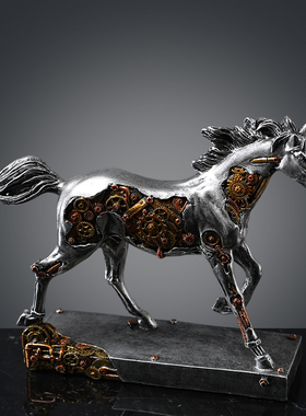 北欧个性马到成功摆件家居装饰品酒柜客厅样板房书架工艺摆设礼品