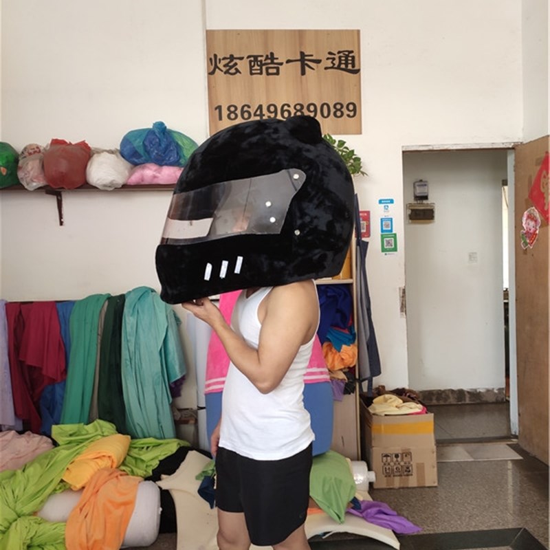 机车头盔头套定制,玩偶服装,人偶装,J行走卡通表演舞台道具服。