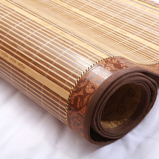 1.5 1.8米床 1.35 夏凉席竹席双面碳化折叠学生单双人竹凉席子1.2