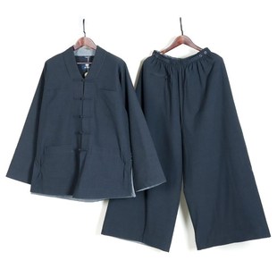 新式僧服冬季加绒保暖棉衣短褂出家师父和尚衣服免绑腿罗汉褂小褂