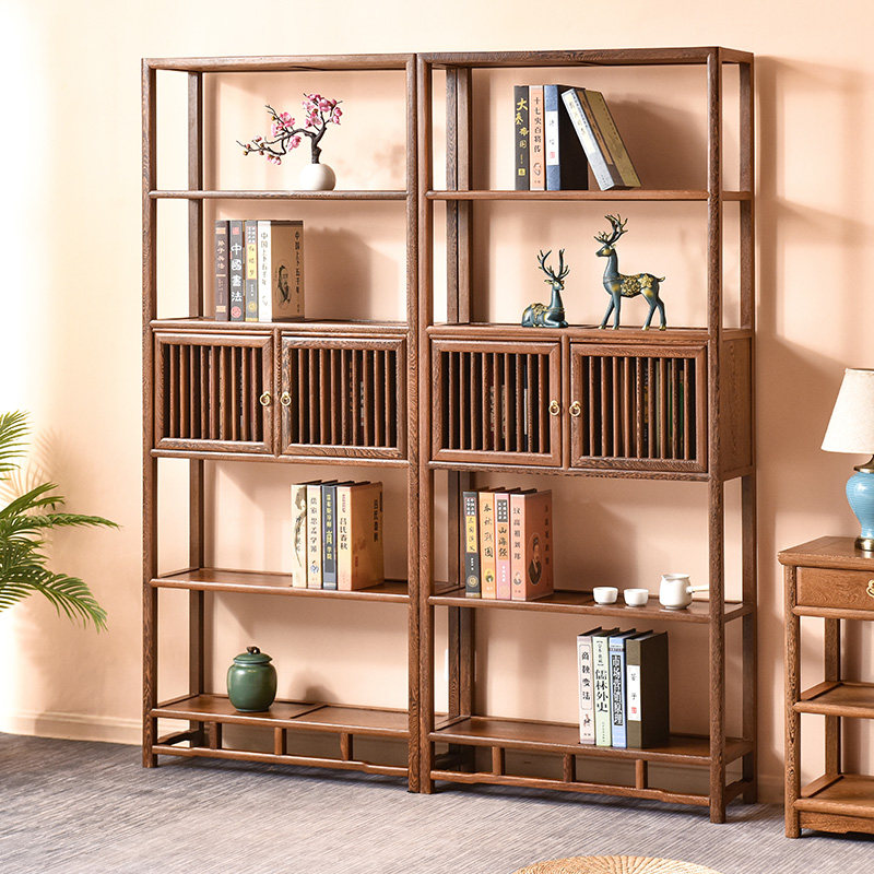 鸡翅木博古架多宝阁新中式红木置物茶叶展示架实木书架陈列架简约,住宅家具,红木博古架,淘宝优惠券,粉丝福利购,淘宝优惠卷